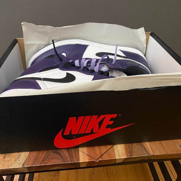 AIR JORDAN Nike Men\'s 1 Retro High OG Court Purple Size 8.5 main image 6
